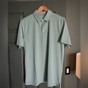 Green Striped Polo